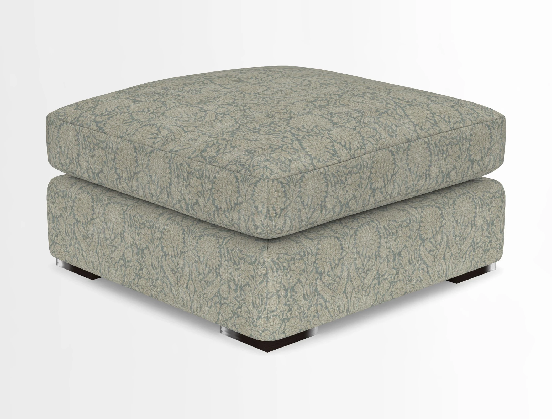 Stockbridge Combi Footstool in Two Tone Plain Biscuit