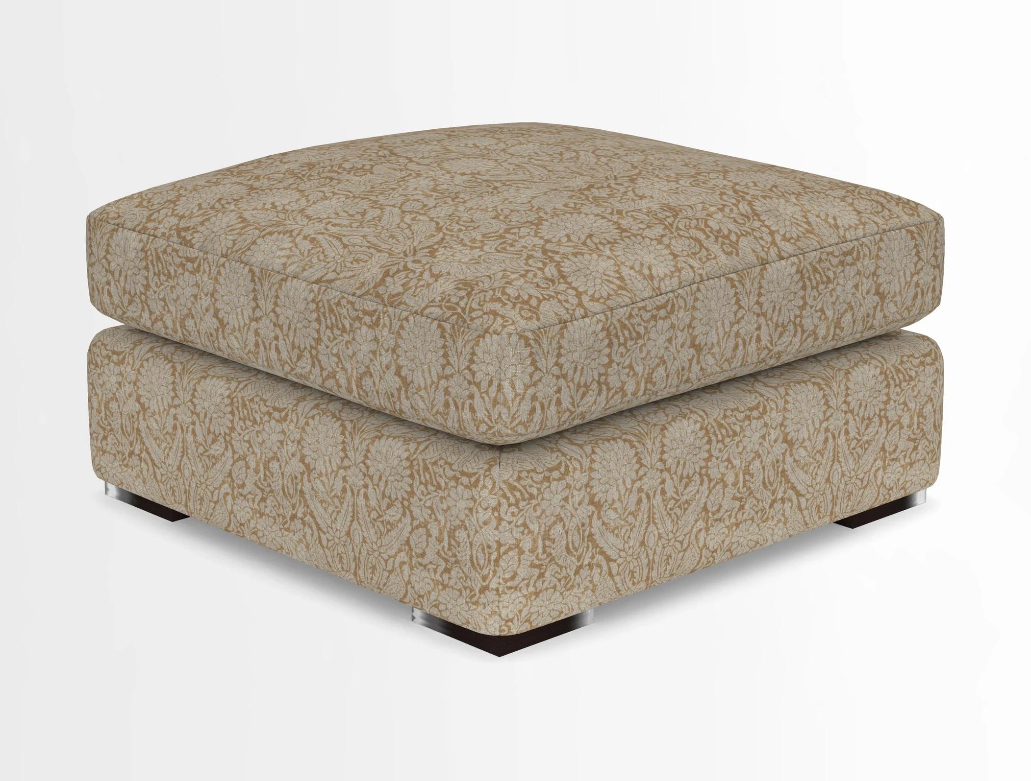 Stockbridge Combi Footstool in Two Tone Plain Biscuit
