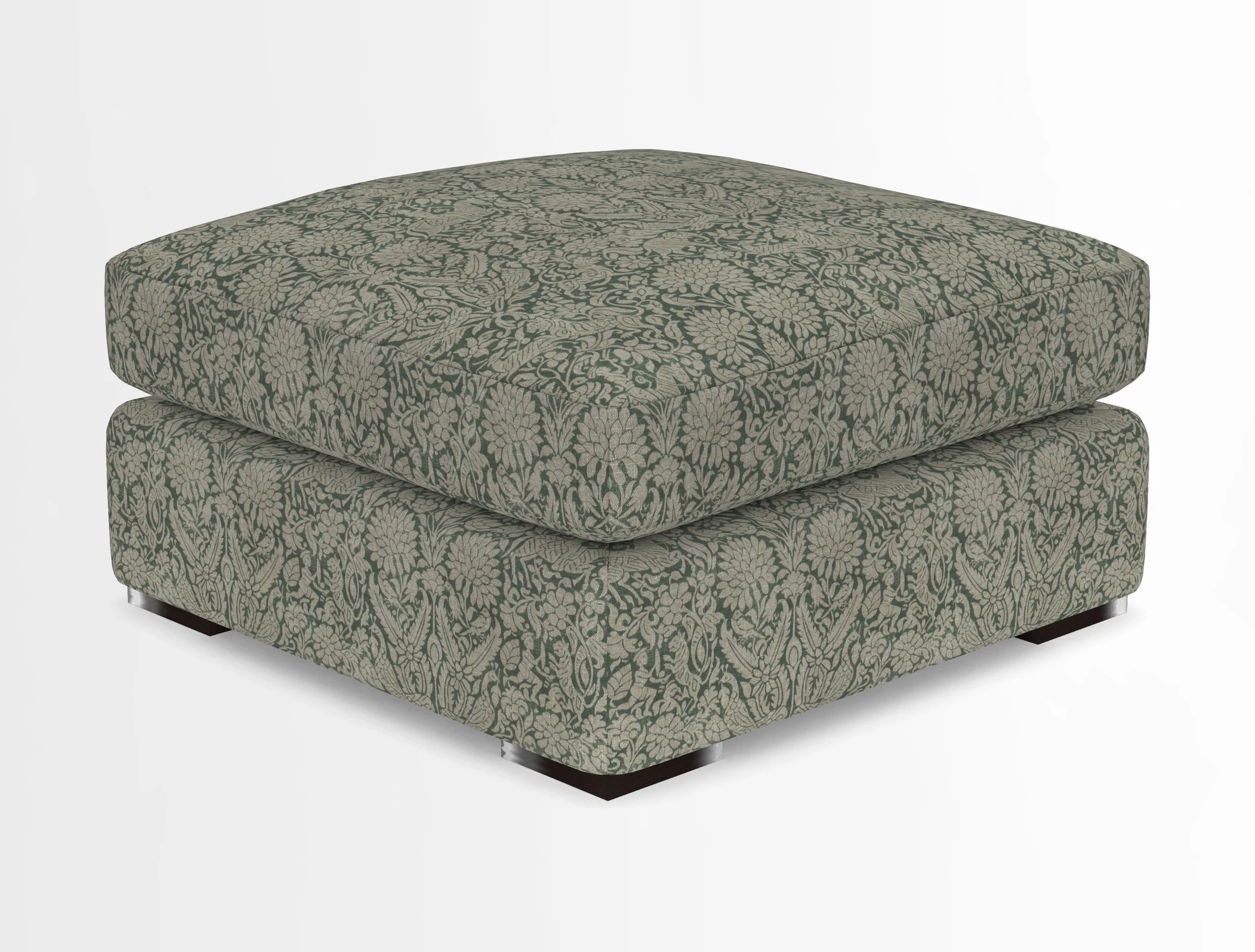 Stockbridge Combi Footstool in Two Tone Plain Biscuit