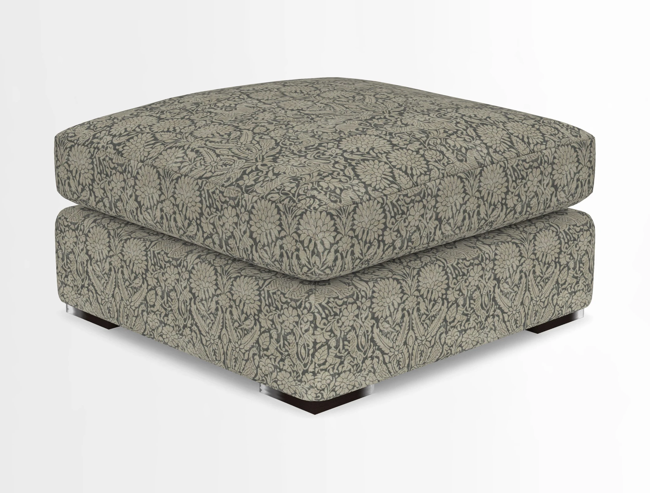 Stockbridge Combi Footstool in Two Tone Plain Biscuit