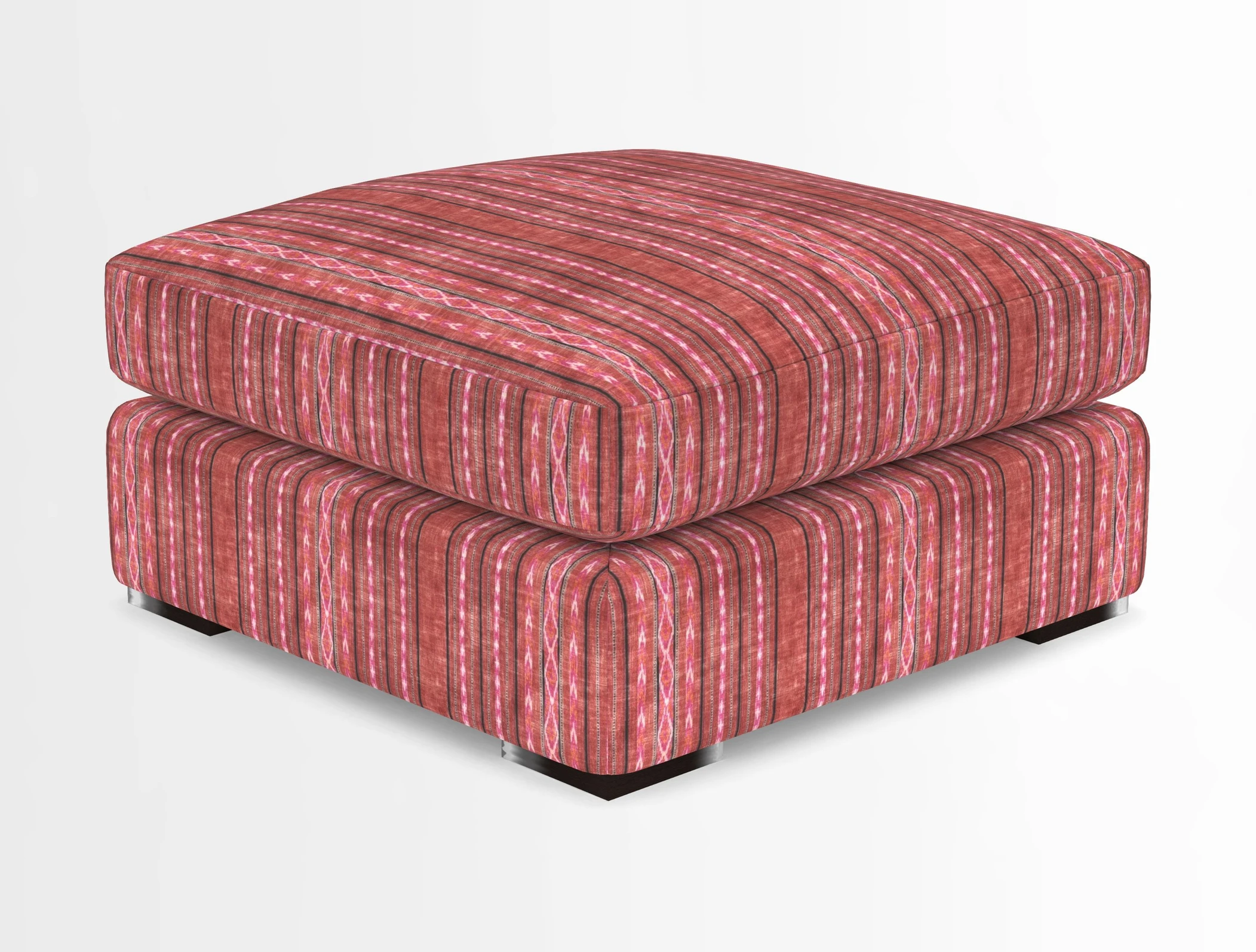 Stockbridge Combi Footstool in Two Tone Plain Biscuit