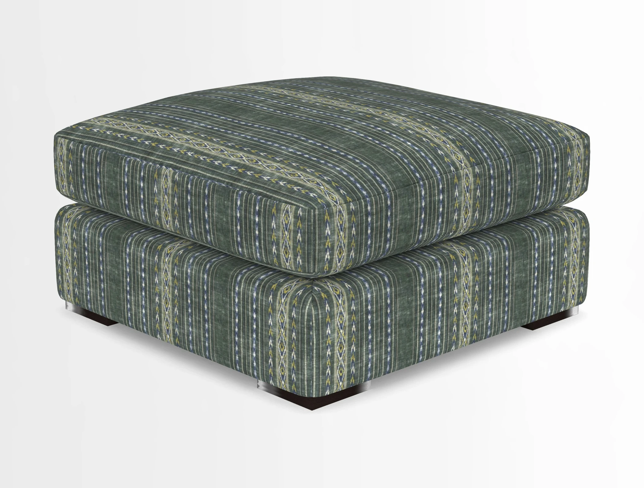 Stockbridge Combi Footstool in Two Tone Plain Biscuit