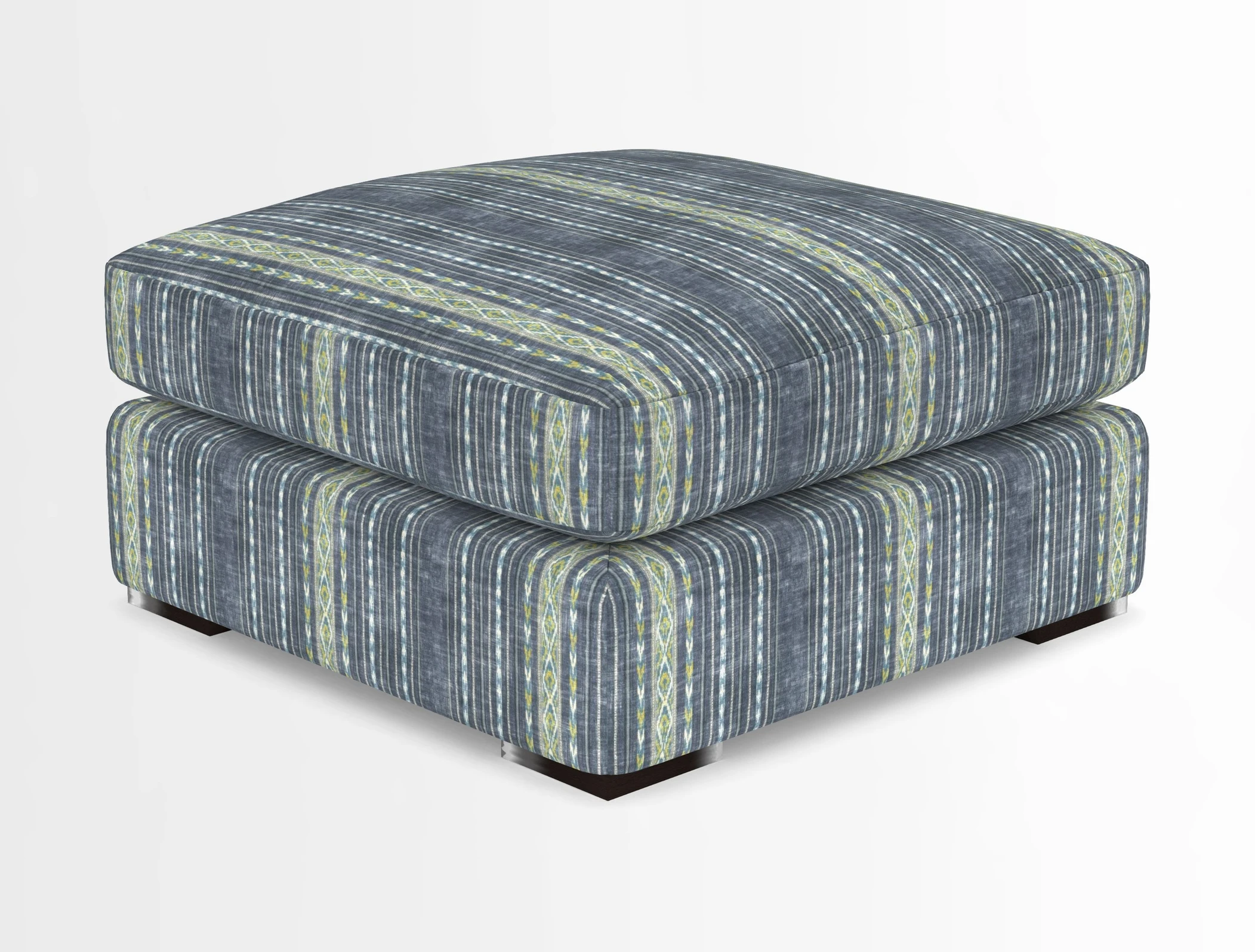 Stockbridge Combi Footstool in Two Tone Plain Biscuit