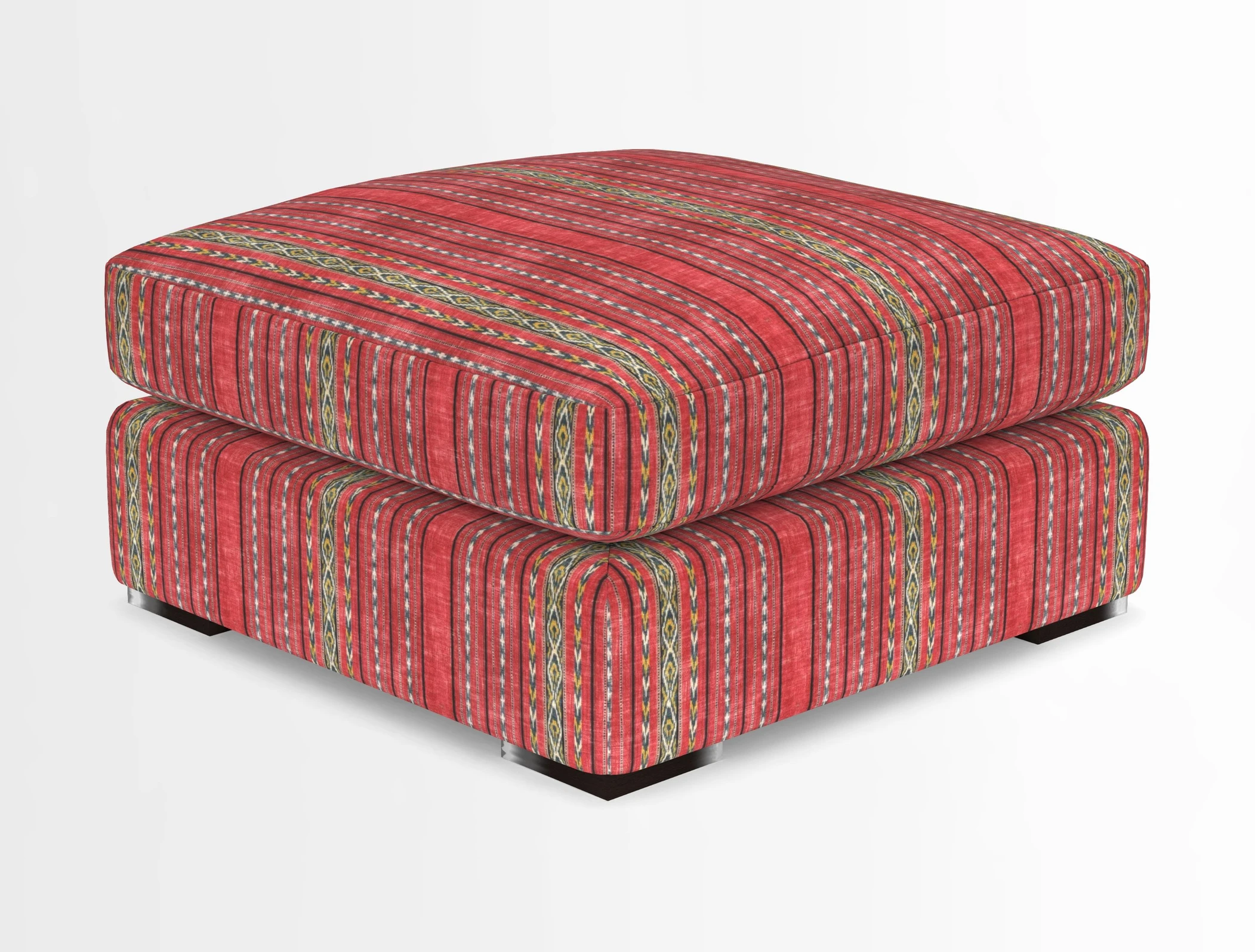 Stockbridge Combi Footstool in Two Tone Plain Biscuit