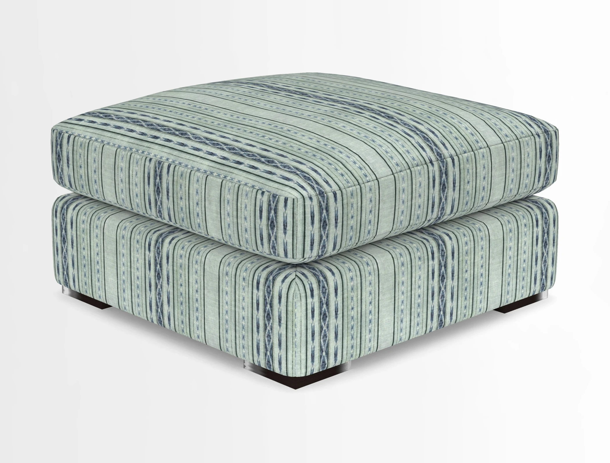 Stockbridge Combi Footstool in Two Tone Plain Biscuit
