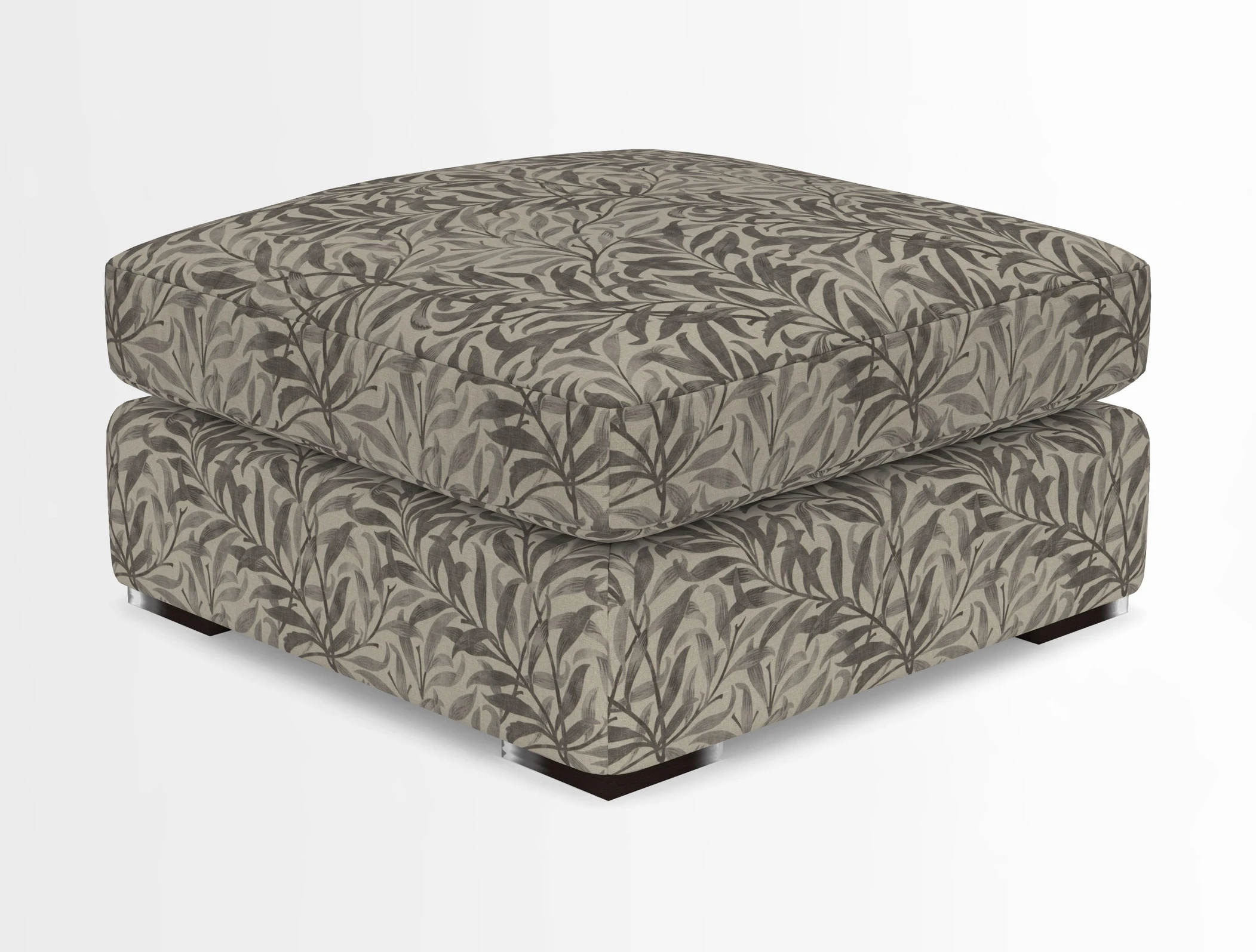 Stockbridge Combi Footstool in Two Tone Plain Biscuit