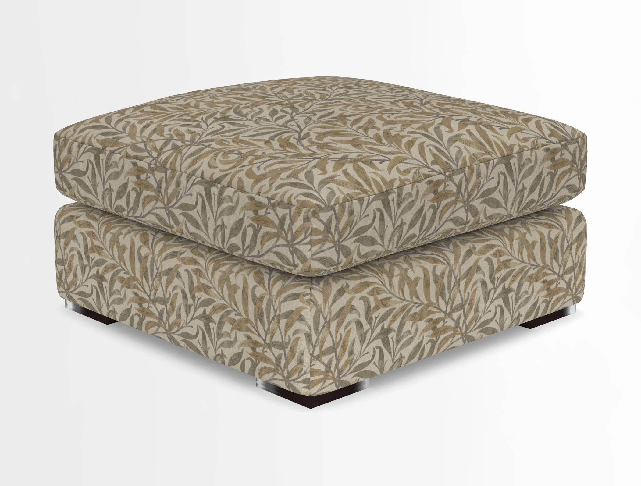 Stockbridge Combi Footstool in Two Tone Plain Biscuit