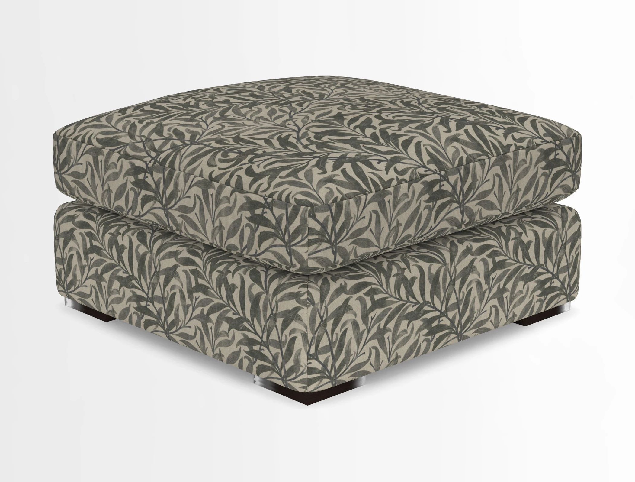 Stockbridge Combi Footstool in Two Tone Plain Biscuit