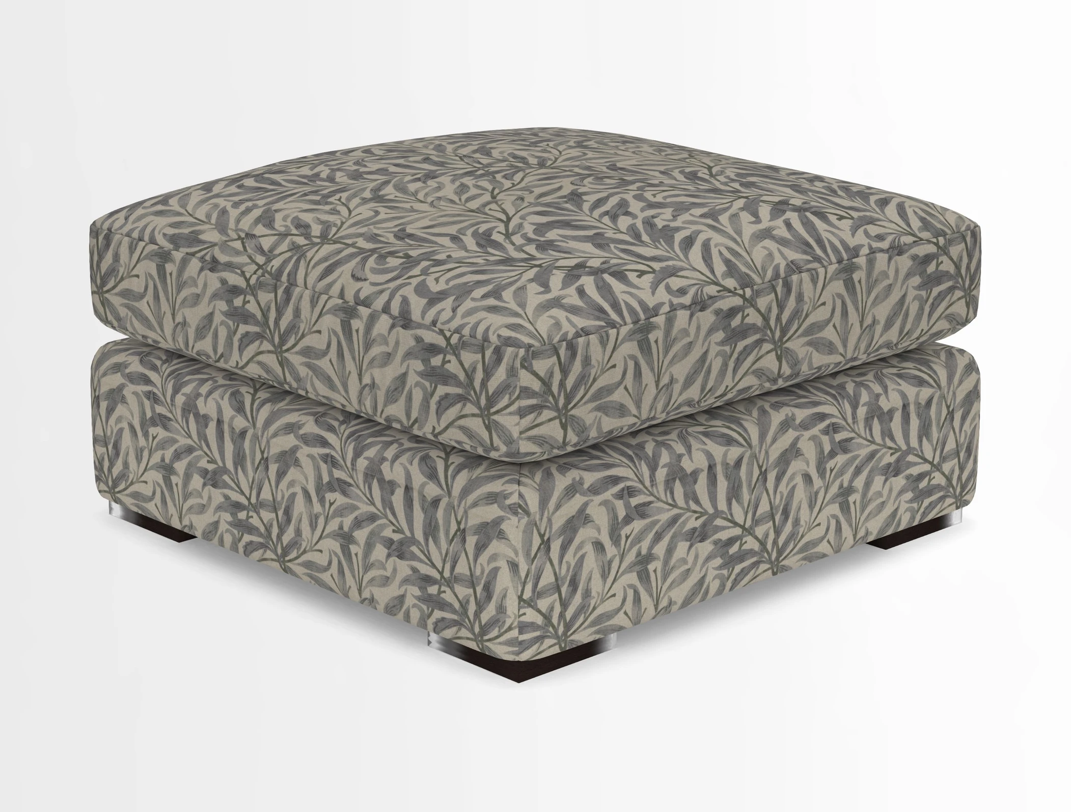 Stockbridge Combi Footstool in Two Tone Plain Biscuit