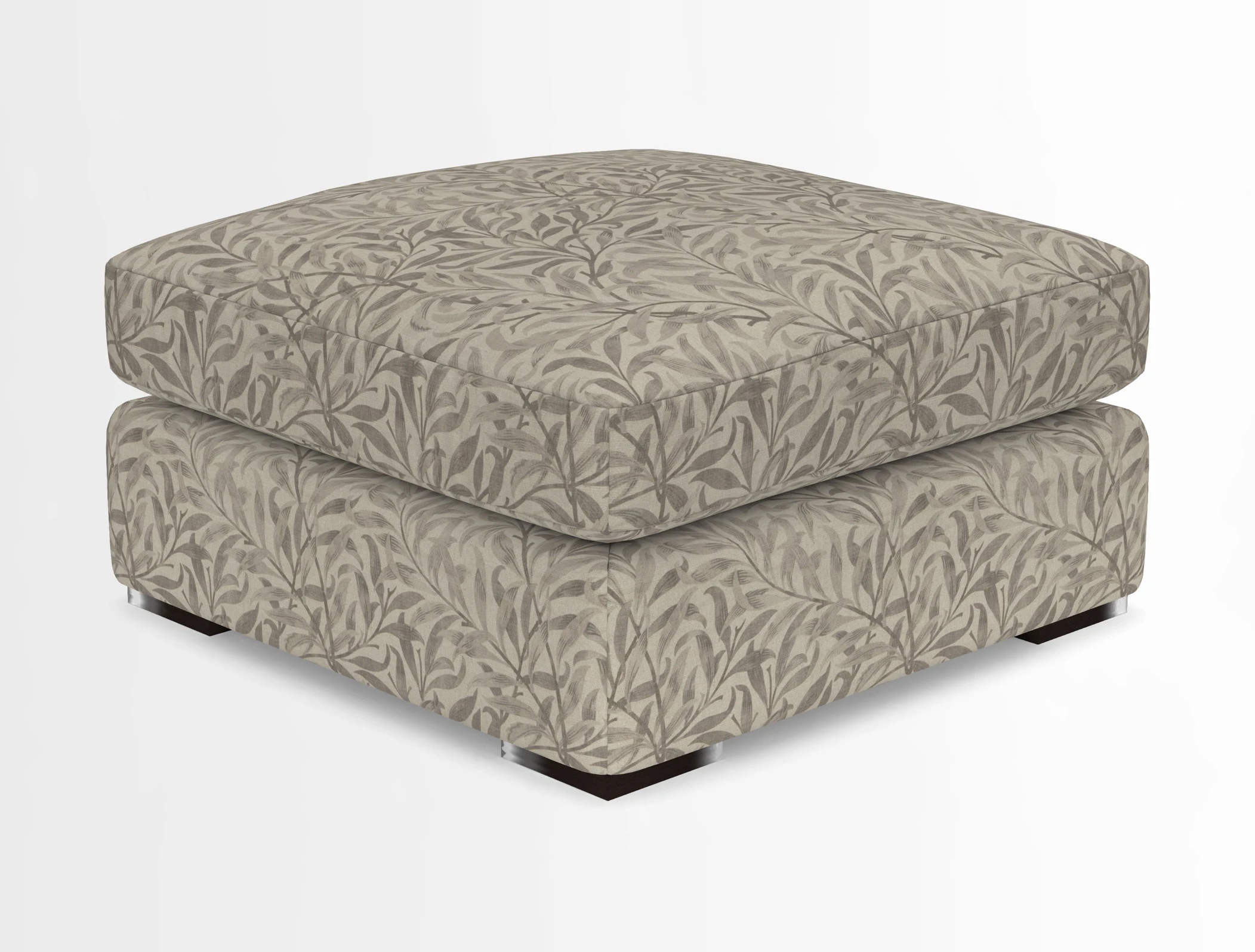 Stockbridge Combi Footstool in Two Tone Plain Biscuit