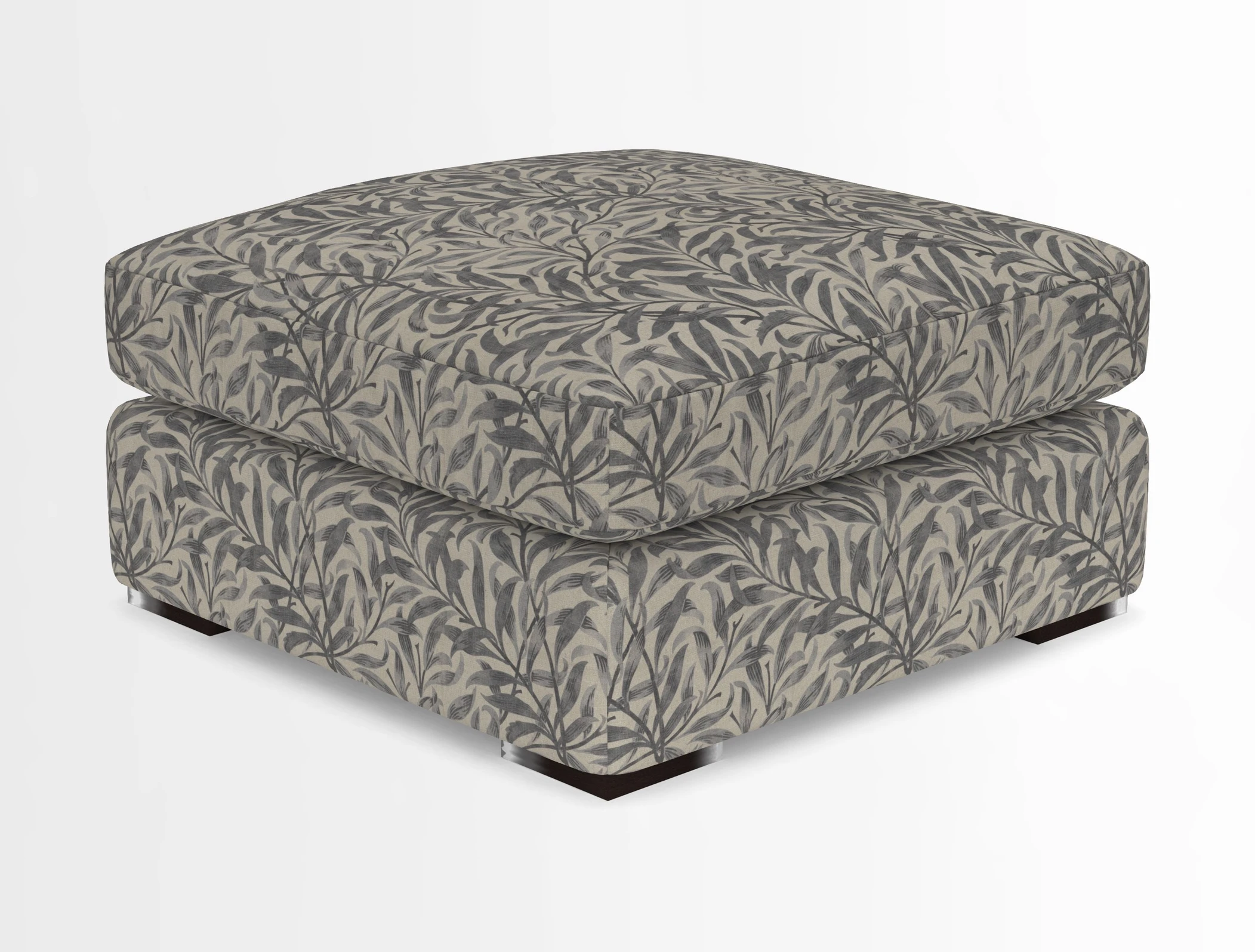 Stockbridge Combi Footstool in Two Tone Plain Biscuit