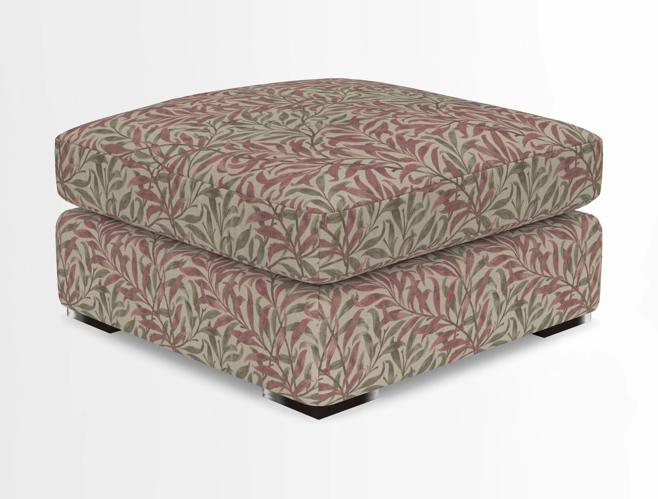Stockbridge Combi Footstool in Two Tone Plain Biscuit