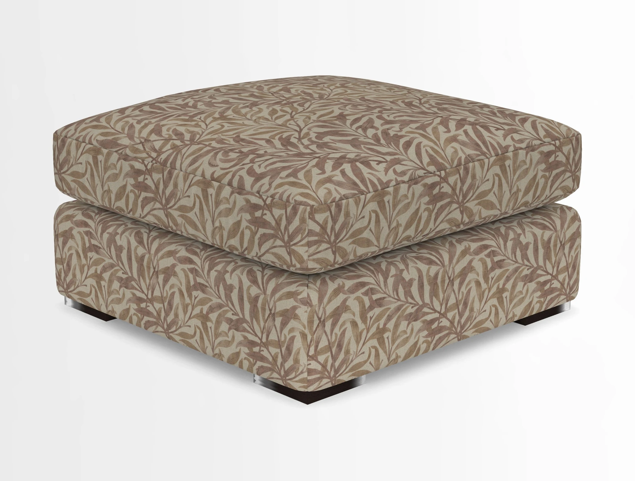 Stockbridge Combi Footstool in Two Tone Plain Biscuit