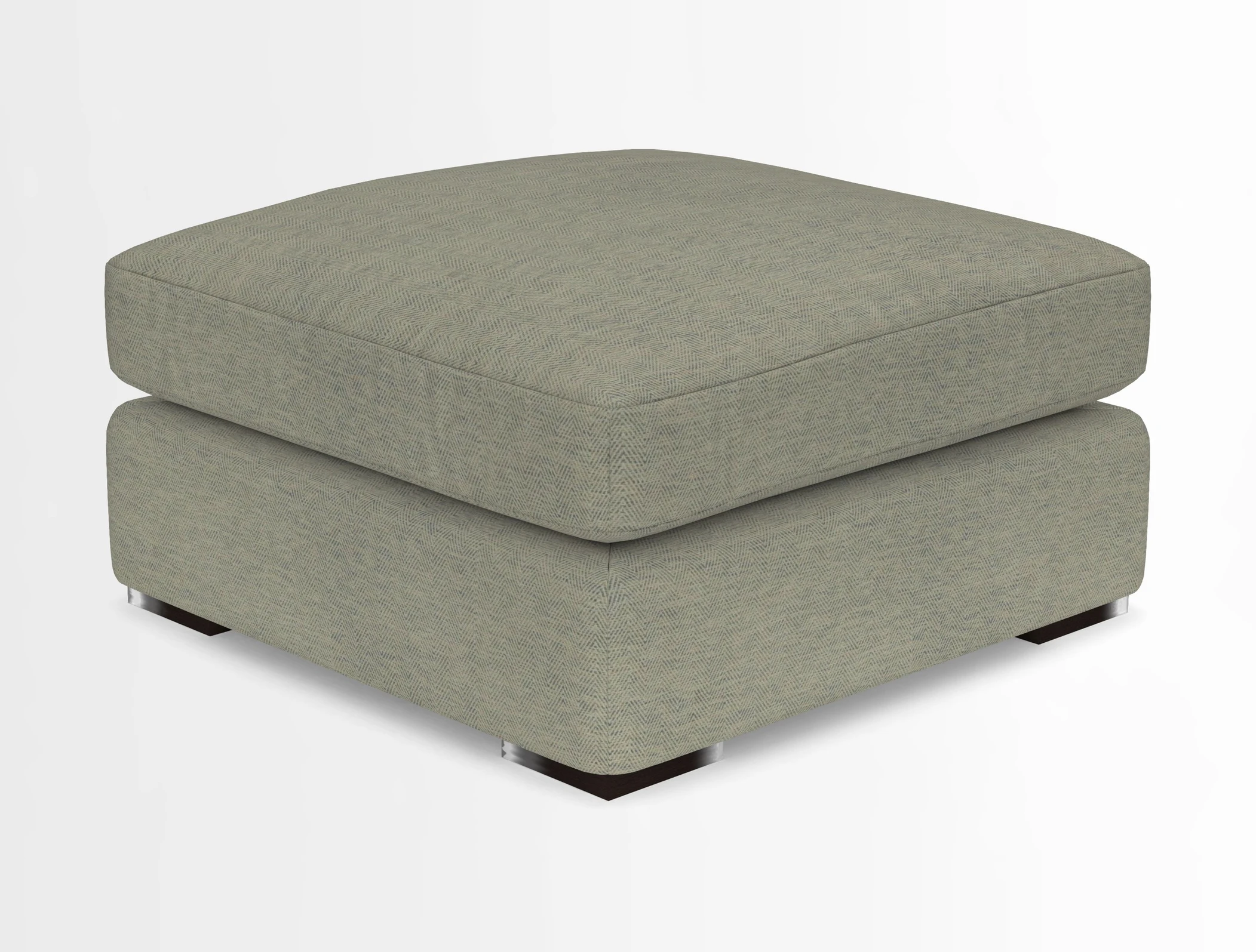 Stockbridge Combi Footstool in Two Tone Plain Biscuit