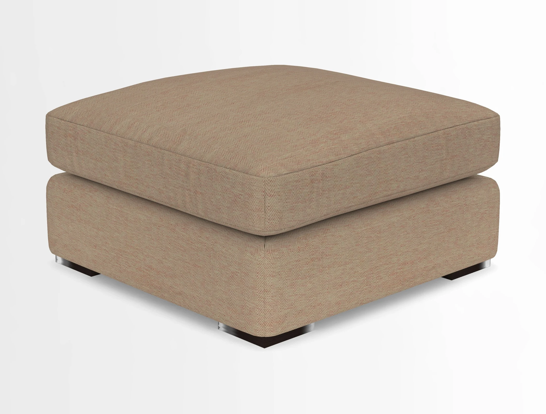Stockbridge Combi Footstool in Two Tone Plain Biscuit