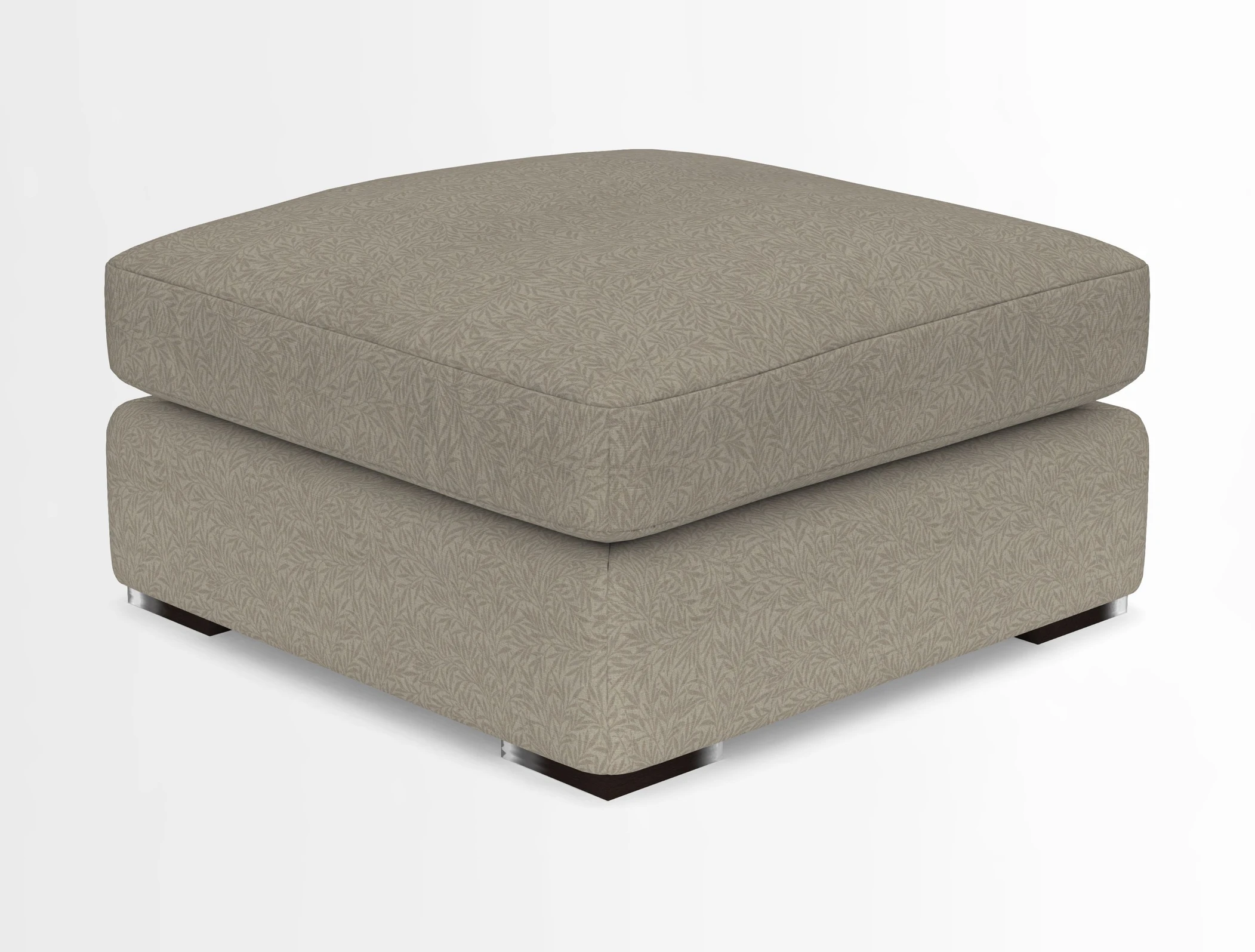 Stockbridge Combi Footstool in Two Tone Plain Biscuit