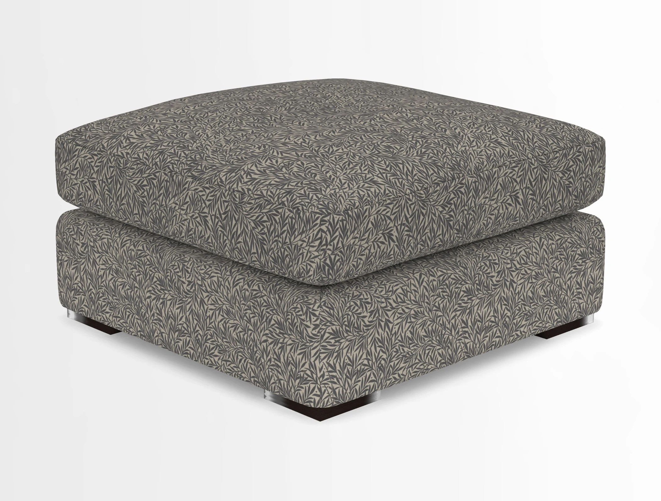 Stockbridge Combi Footstool in Two Tone Plain Biscuit
