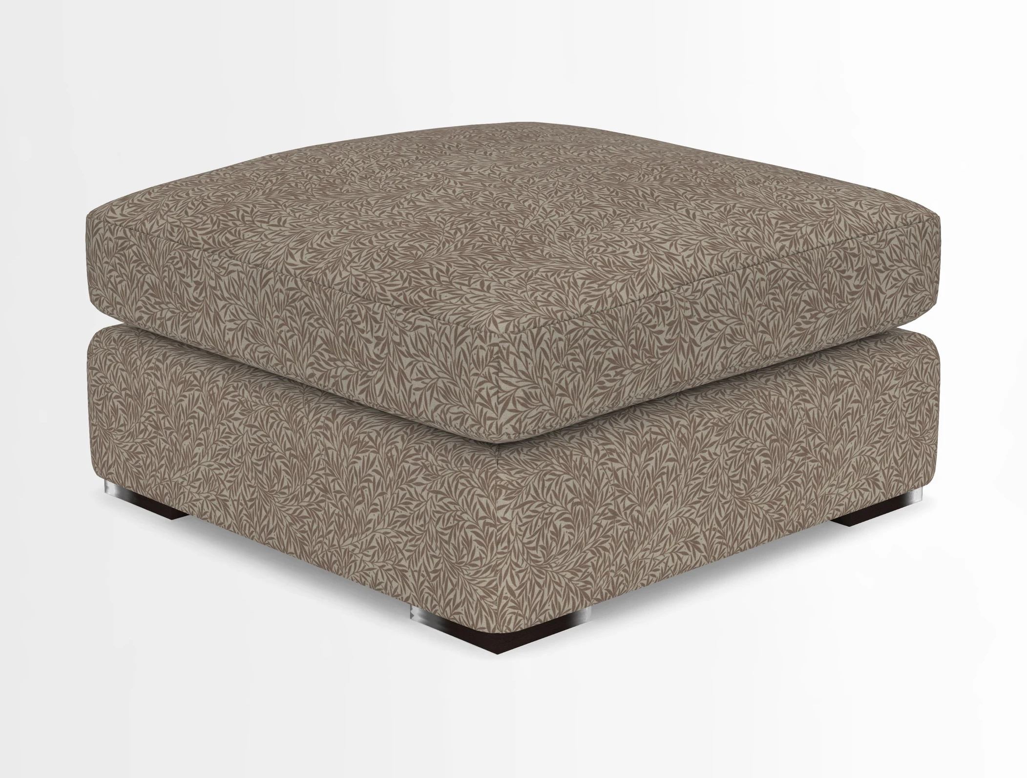 Stockbridge Combi Footstool in Two Tone Plain Biscuit