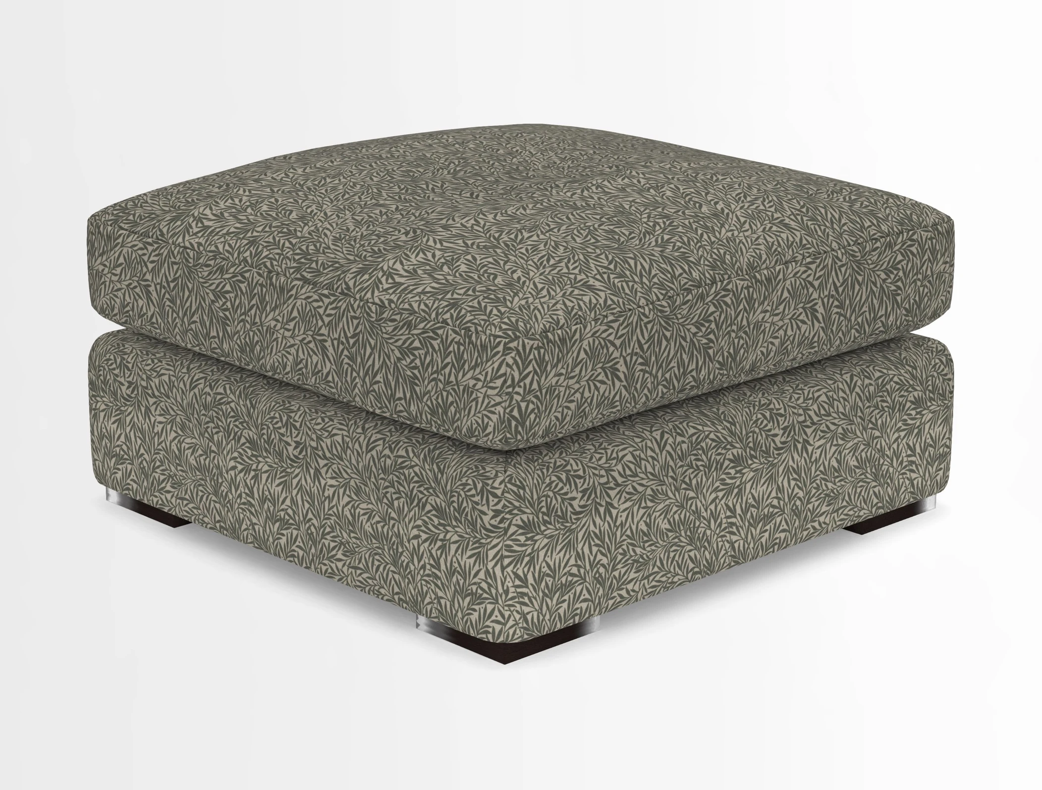 Stockbridge Combi Footstool in Two Tone Plain Biscuit