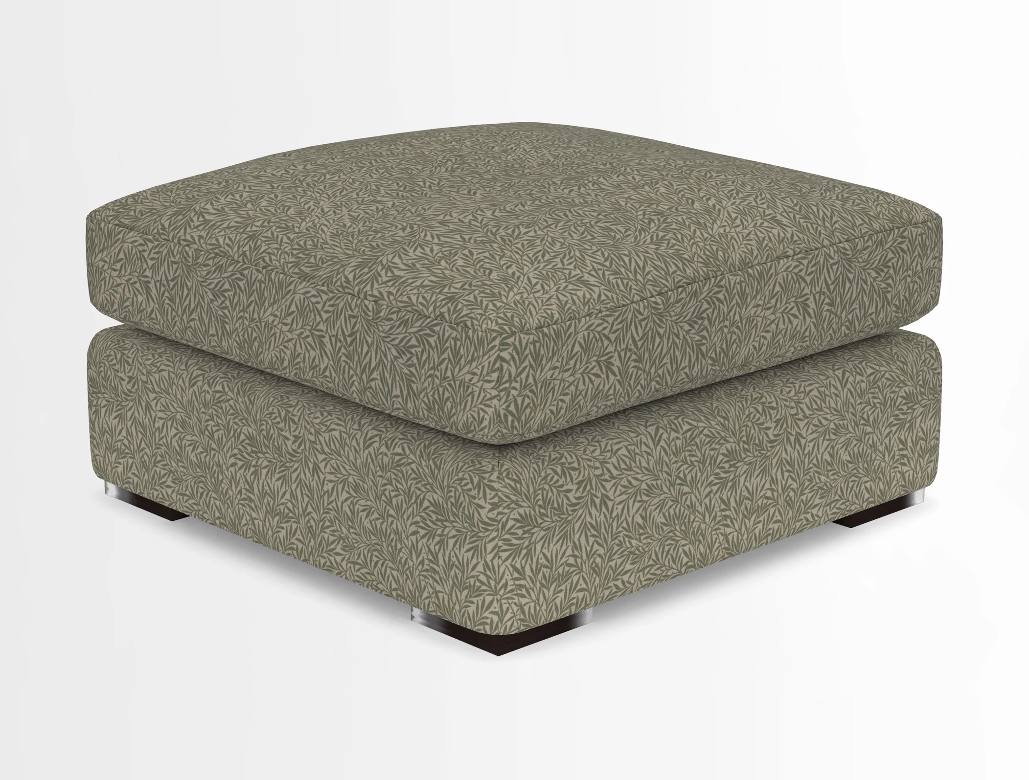 Stockbridge Combi Footstool in Two Tone Plain Biscuit