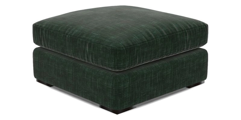 Stockbridge Combi Footstool in Two Tone Plain Biscuit