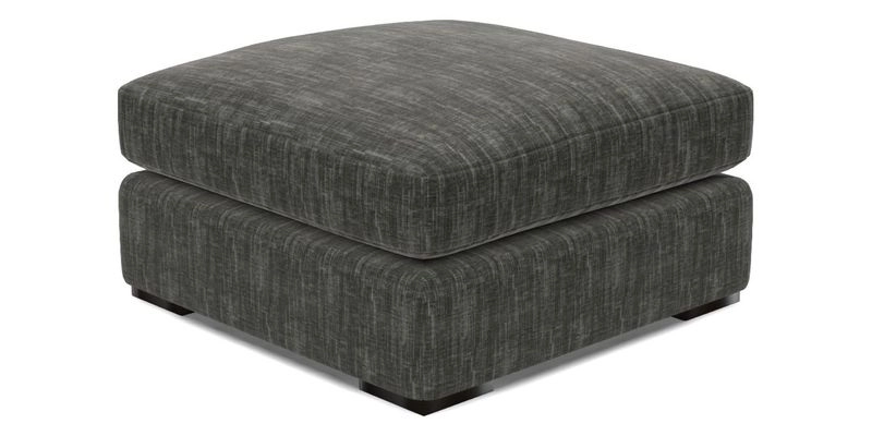 Stockbridge Combi Footstool in Two Tone Plain Biscuit