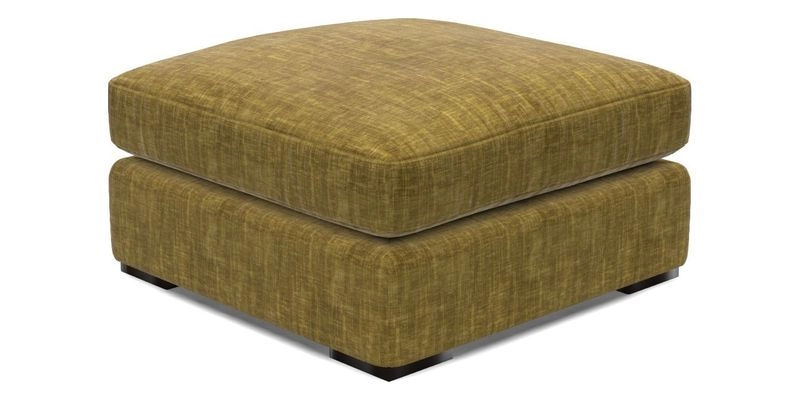 Stockbridge Combi Footstool in Two Tone Plain Biscuit