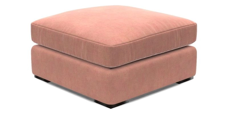 Stockbridge Combi Footstool in Two Tone Plain Biscuit