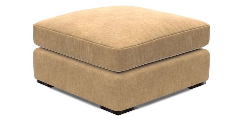 Stockbridge Combi Footstool in Two Tone Plain Biscuit