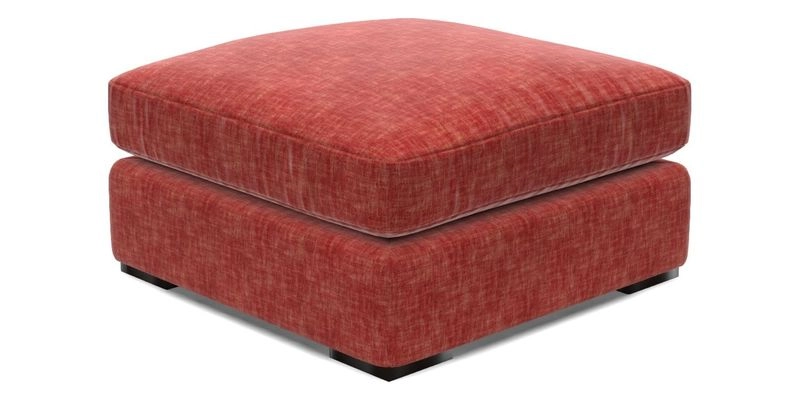 Stockbridge Combi Footstool in Two Tone Plain Biscuit