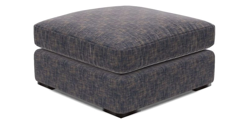 Stockbridge Combi Footstool in Two Tone Plain Biscuit