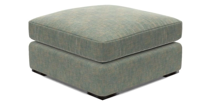 Stockbridge Combi Footstool in Two Tone Plain Biscuit