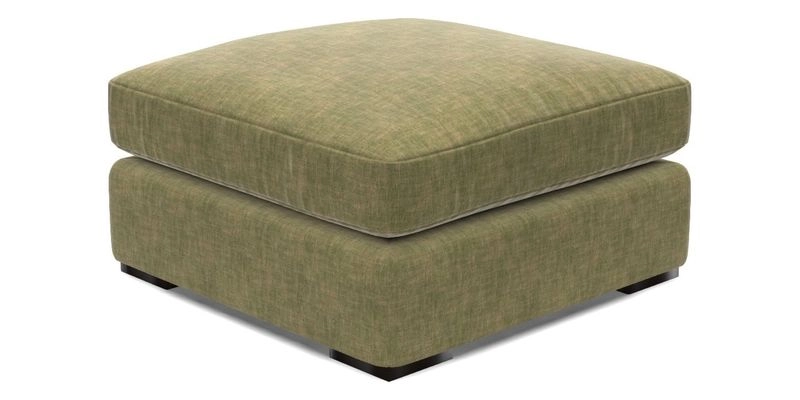 Stockbridge Combi Footstool in Two Tone Plain Biscuit