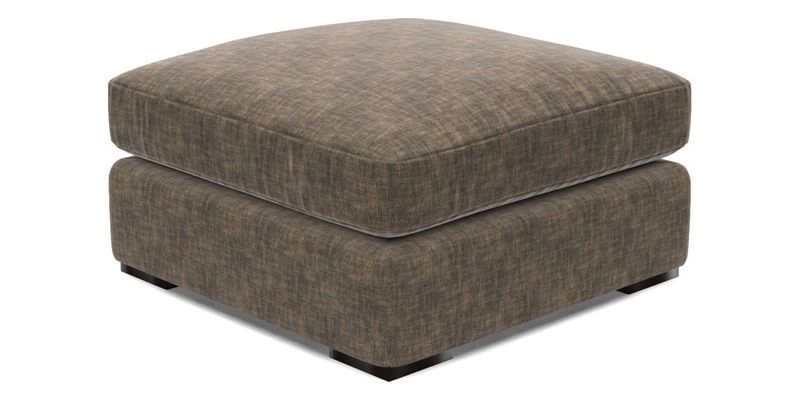 Stockbridge Combi Footstool in Two Tone Plain Biscuit
