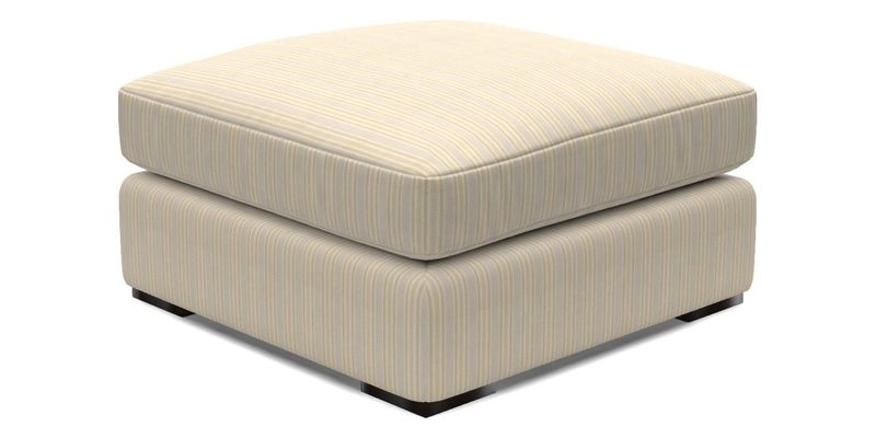 Stockbridge Combi Footstool in Two Tone Plain Biscuit