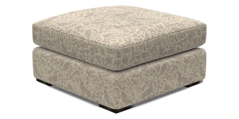 Stockbridge Combi Footstool in Two Tone Plain Biscuit
