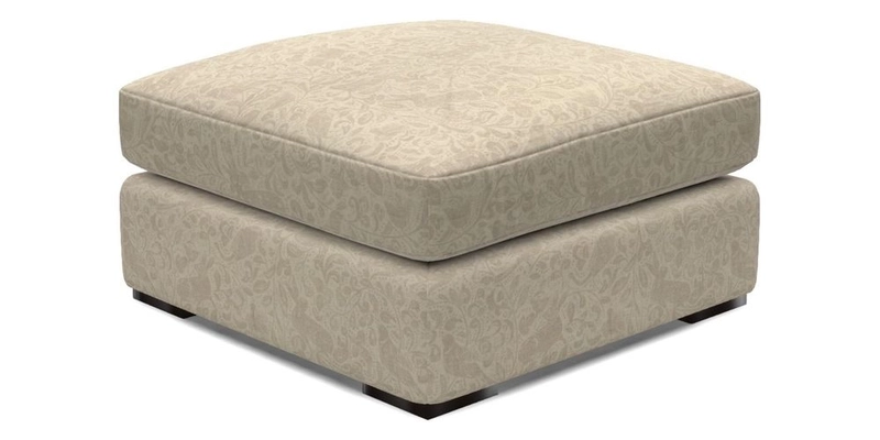 Stockbridge Combi Footstool in Two Tone Plain Biscuit