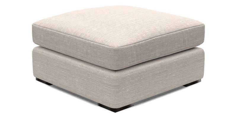 Stockbridge Combi Footstool in Two Tone Plain Biscuit