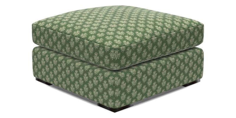 Stockbridge Combi Footstool in Two Tone Plain Biscuit