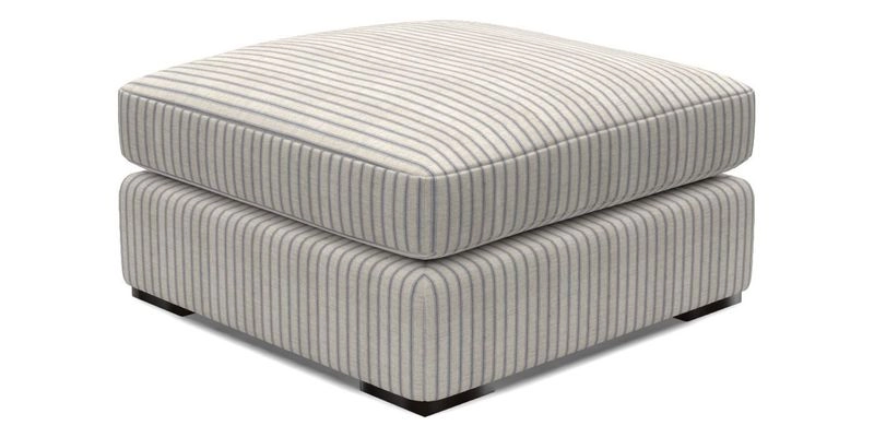 Stockbridge Combi Footstool in Two Tone Plain Biscuit