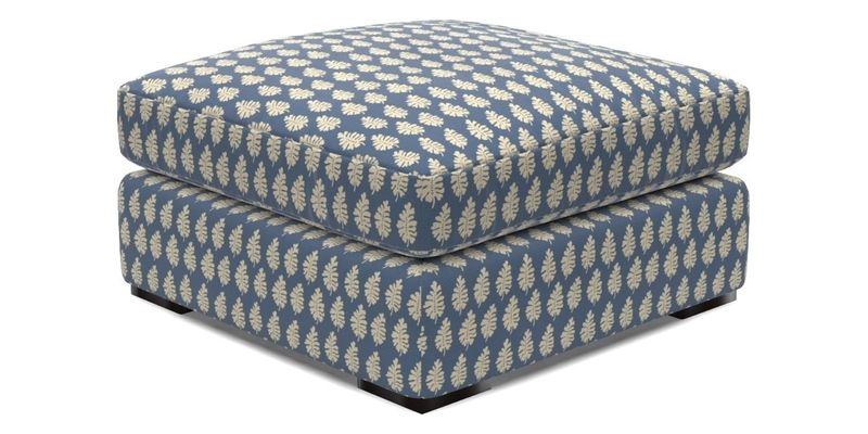 Stockbridge Combi Footstool in Two Tone Plain Biscuit
