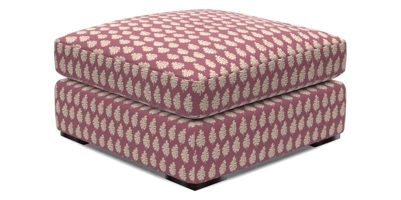 Stockbridge Combi Footstool in Two Tone Plain Biscuit