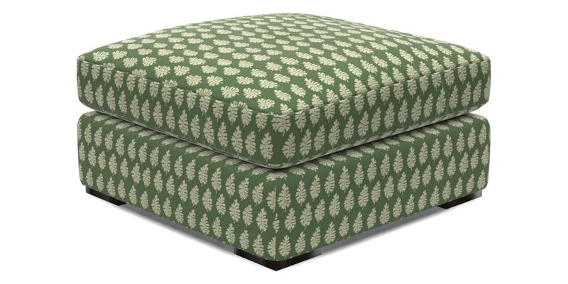Stockbridge Combi Footstool in Two Tone Plain Biscuit