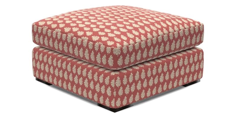 Stockbridge Combi Footstool in Two Tone Plain Biscuit