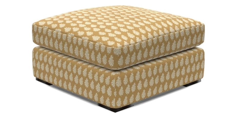 Stockbridge Combi Footstool in Two Tone Plain Biscuit