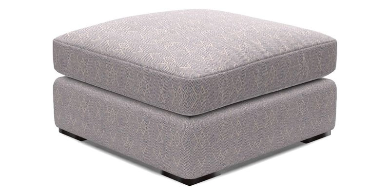 Stockbridge Combi Footstool in Two Tone Plain Biscuit