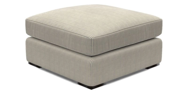 Stockbridge Combi Footstool in Two Tone Plain Biscuit