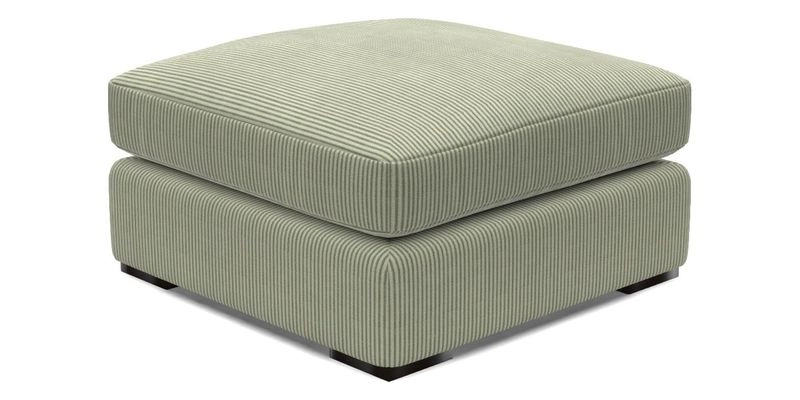 Stockbridge Combi Footstool in Two Tone Plain Biscuit