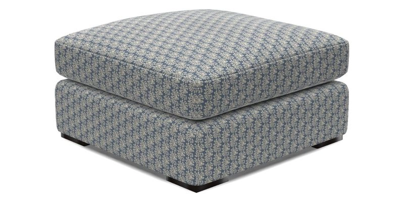 Stockbridge Combi Footstool in Two Tone Plain Biscuit