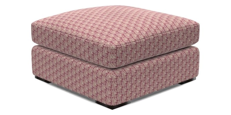 Stockbridge Combi Footstool in Two Tone Plain Biscuit